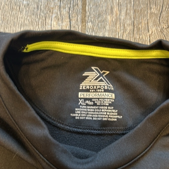 Zeroxposur Black Long Sleeve Dri-Tech Pullover Shirt XL - Picture 3 of 4